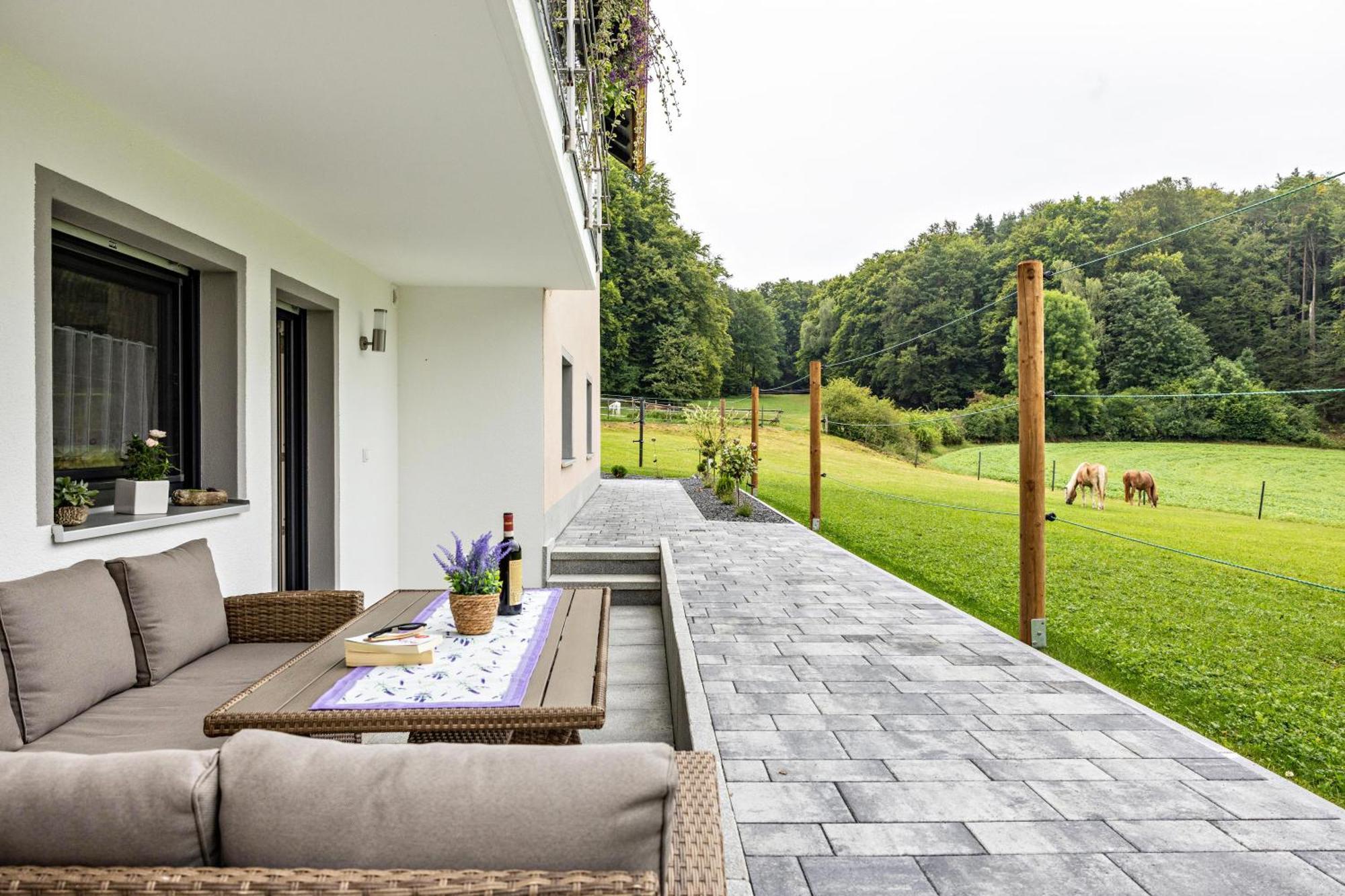 Brunnerhof Urlaub Auf Dem Land Leilighet Hartenstein  Eksteriør bilde
